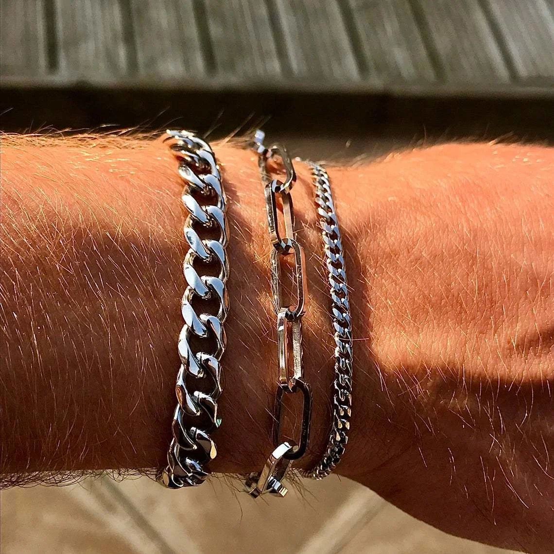 pulseras simples de cadena