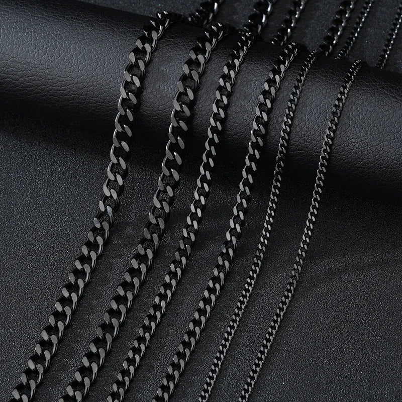 Collares cubanos de acero inoxidable