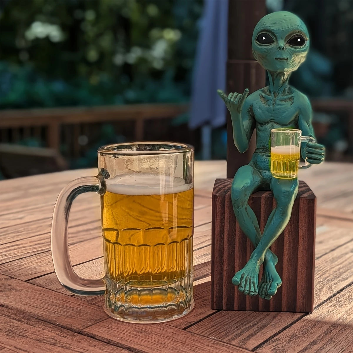 Escultura alienígena para beber