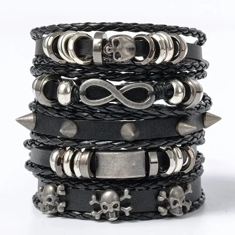 Juego de pulsera estilo punk