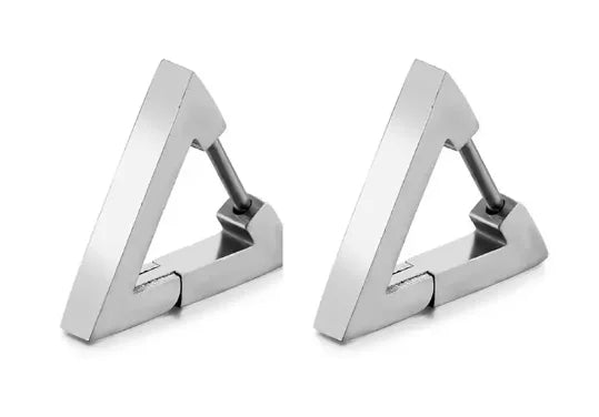 1 par de aretes triangulares punk