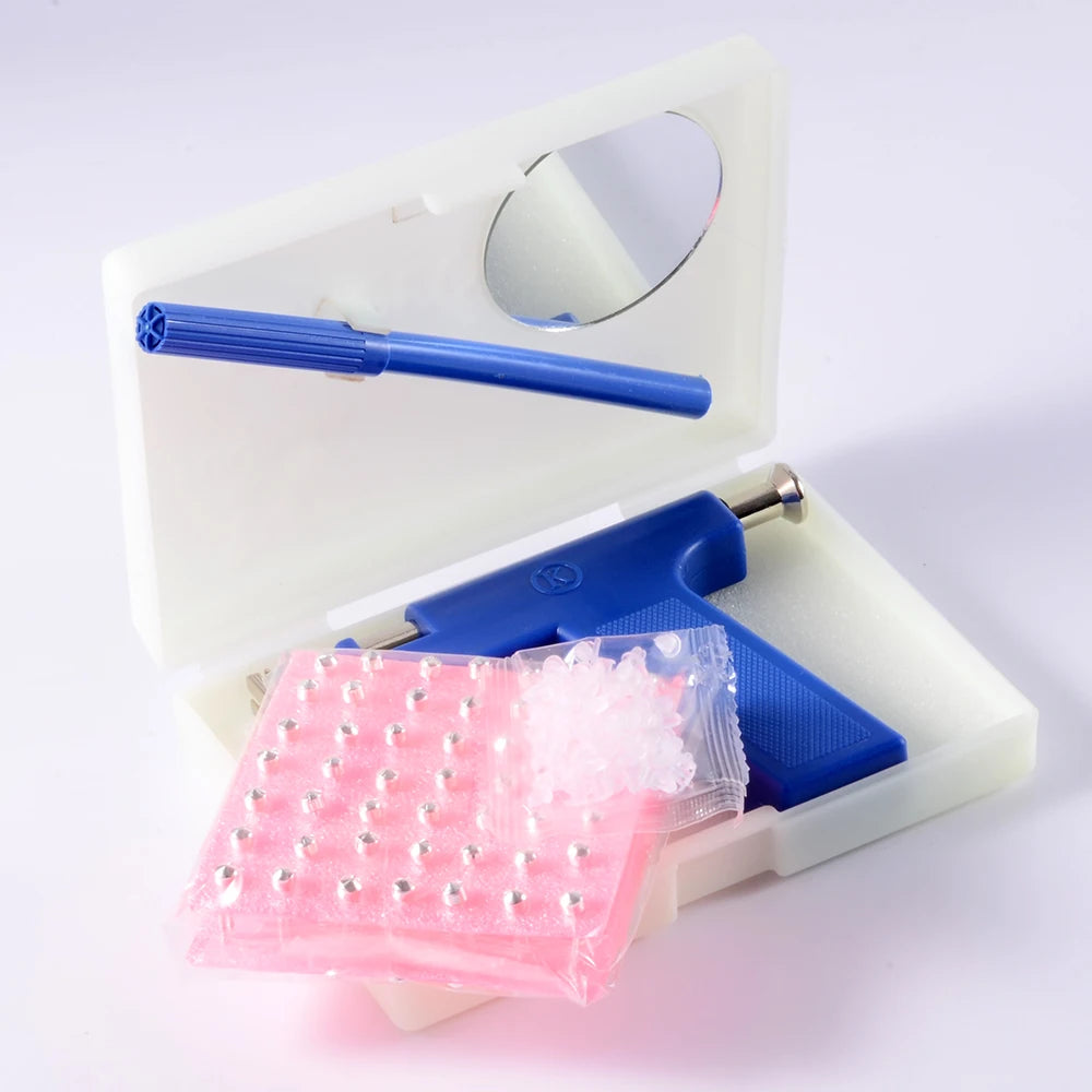 Juego de Herramientas de pistola profesional para Piercing de oreja