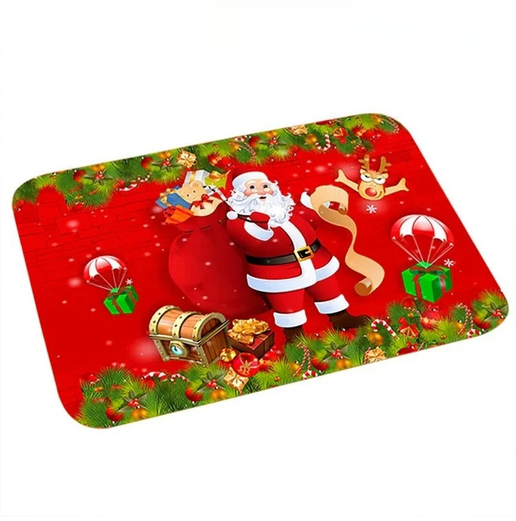 Christmas Door Mat Santa Claus Outdoor Carpet Merry Christmas Decorations For Home 2025 Navidad Xmas Ornament New Year 2026